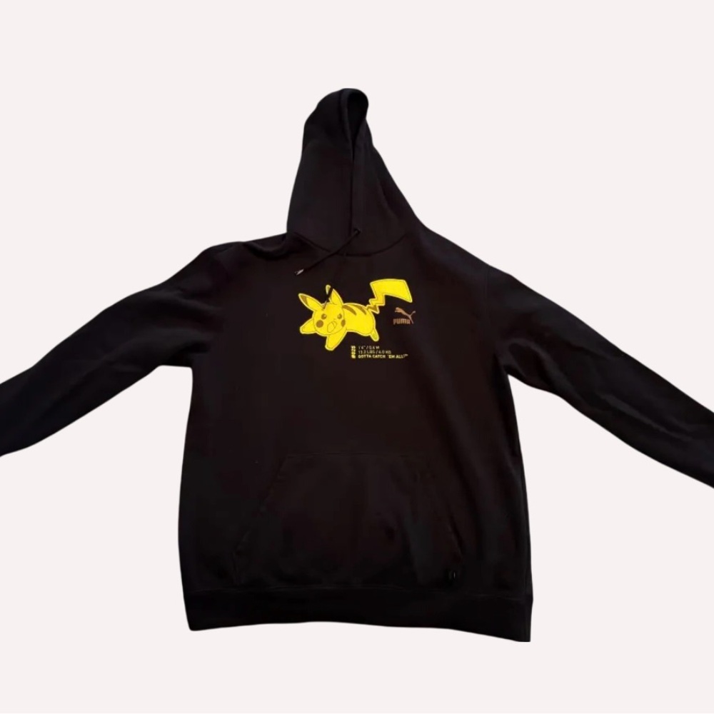 Puma Black and Yellow Pikachu Sweater